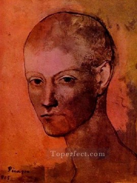 パブロ・ピカソ Painting - 若者の頭 1906年 パブロ・ピカソ